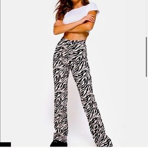 Motel rocks zebra flare pants